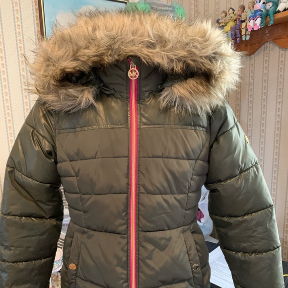 michael kors hooded puffer coat